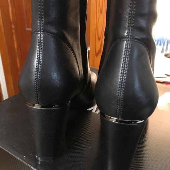 DKNY Black Heeled Boots - Picture 2 of 3